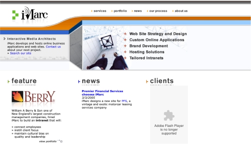 Imarc's Website 2003