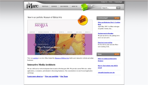 Imarc's Website 2005