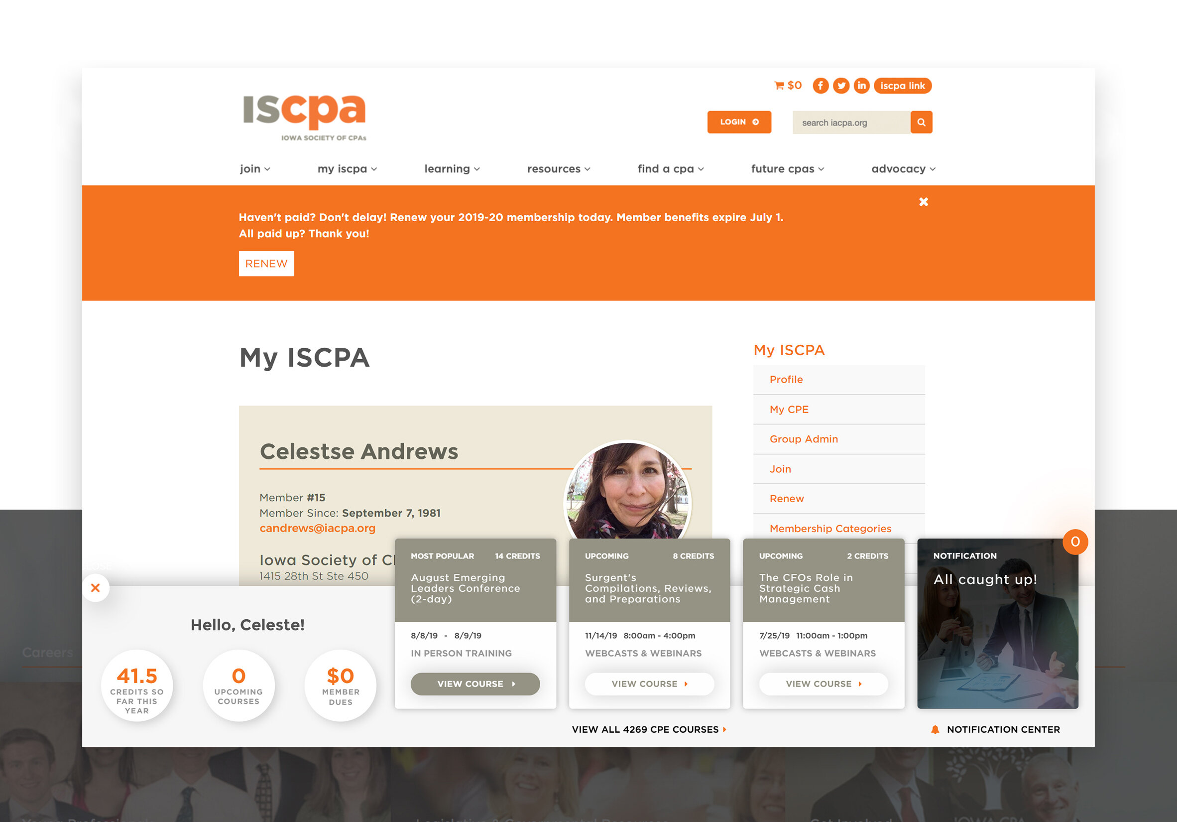 Iscpa cpe center 2