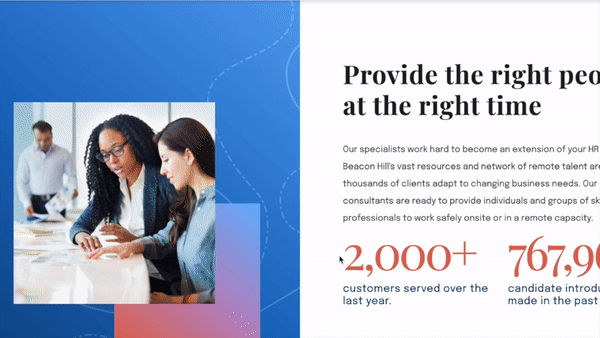 Beacon Hill Staffing Group Website Redesign
