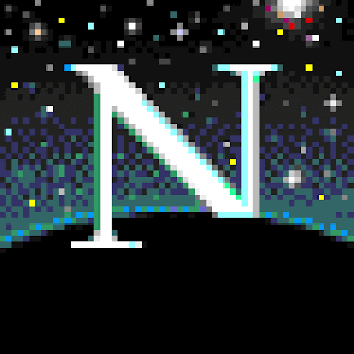 Image: Netscape's page loading indicator, aka a throbber